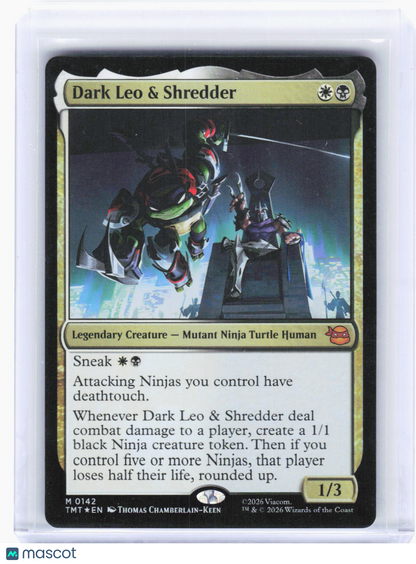 2024 Magic: The Gathering—Dark Leo & Shredder #142 (TMT)—Mythic Foil