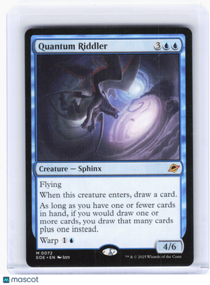 2025 Magic: The Gathering—Quantum Riddler #72 Edge of Eternities—Mythic Non-Foil