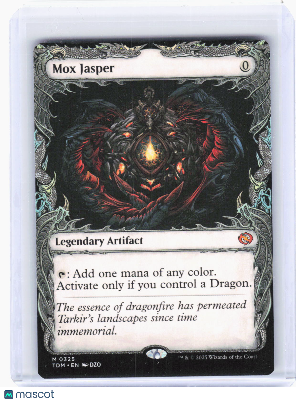 2025 Magic: The Gathering—Mox Jasper (Showcase) #325 (TDM)—Mythic Non-Foil