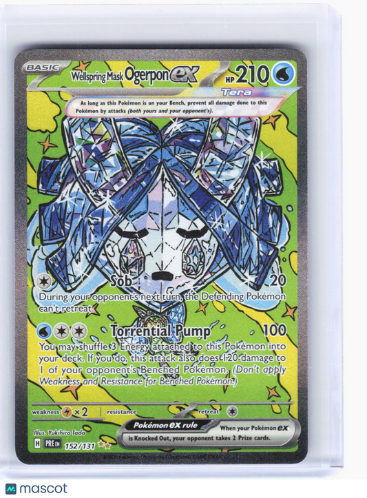 2024 Pokemon—Wellspring Mask Ogerpon EX #152 Twilight Masquerade—SIR Holo