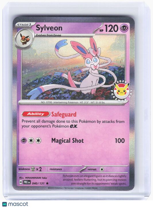 2025 Pokemon—Sylveon (Pokemon Day) #40/131 (MCAP)—Rare Foil
