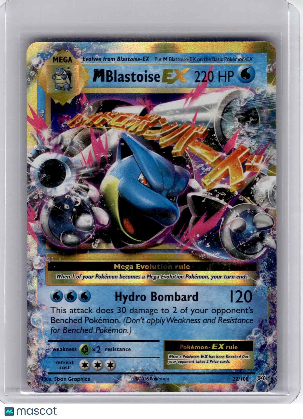 2016 Pokemon—M Blastoise EX #22/108 Evolutions—Ultra Rare Holo – Papa  Joey's Collectibles