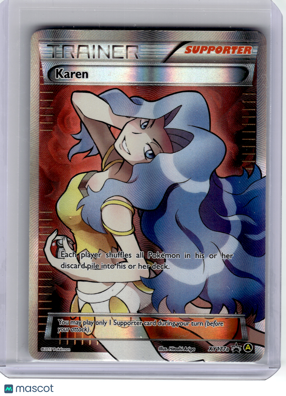 2017 Pokemon—Karen #XY177a Alternate Art Promos—Black Star Promo Holo [MP]