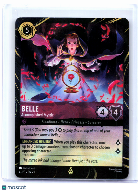 2025 Disney Lorcana—Belle - Accomplished Mystic #41/P3 Promo 3—Special Foil