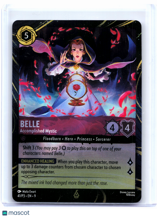 2025 Disney Lorcana—Belle - Accomplished Mystic #41/P3 Promo 3—Special Foil