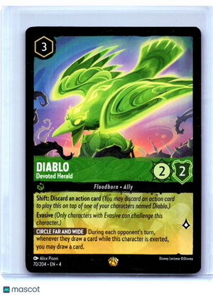 2024 Lorcana—Diablo - Devoted Herald #70/204 Ursula's Return—Legendary Nonfoil