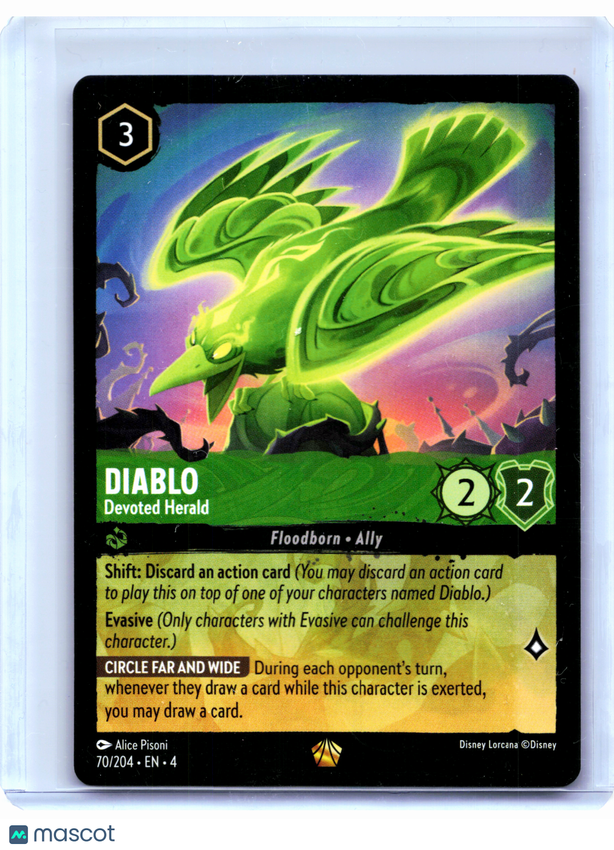 2024 Lorcana—Diablo - Devoted Herald #70/204 Ursula's Return—Legendary Nonfoil