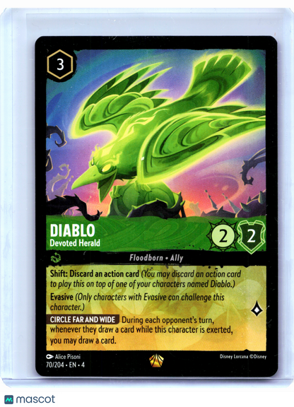 2024 Lorcana—Diablo - Devoted Herald #70/204 Ursula's Return—Legendary Nonfoil