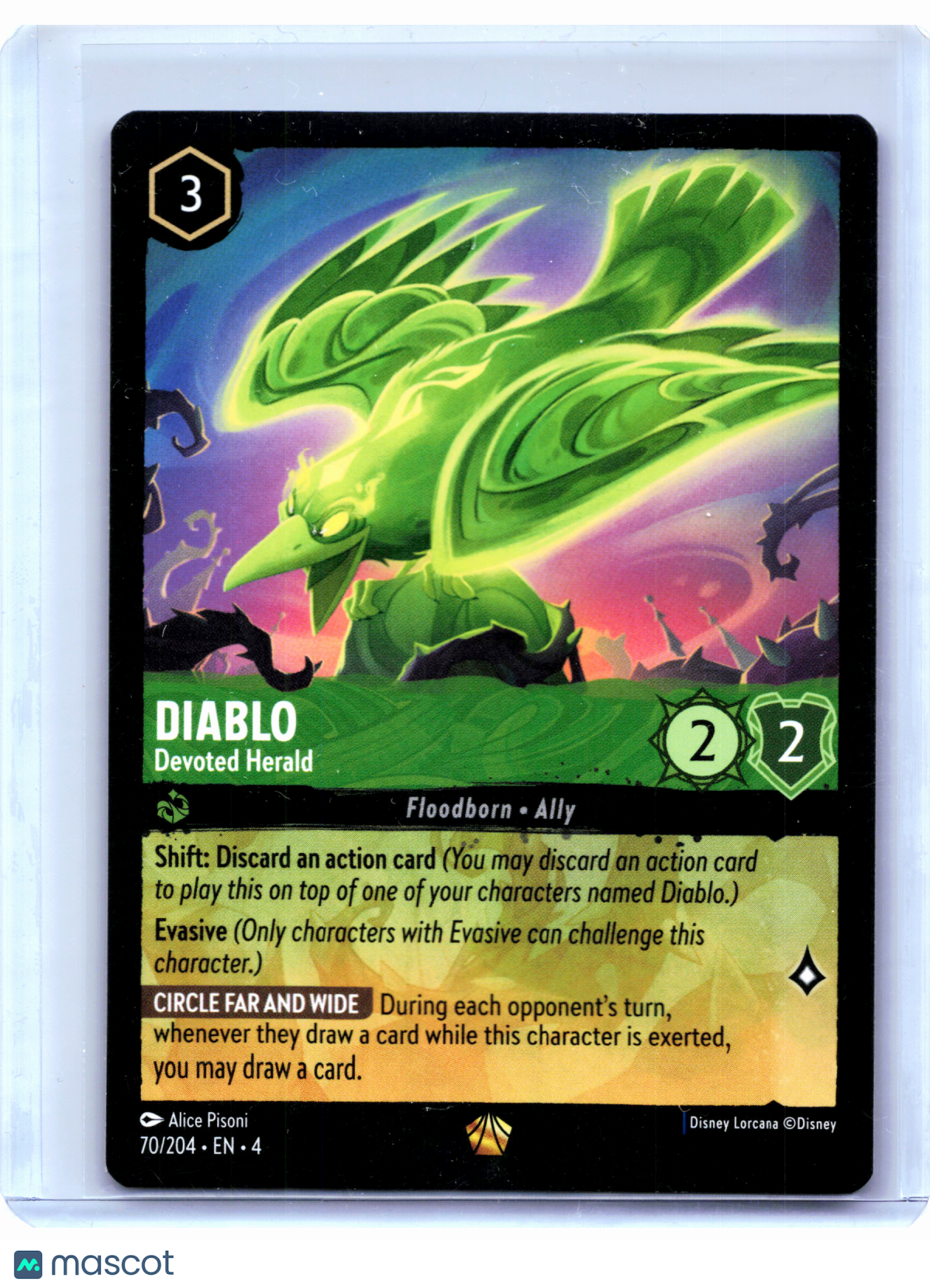 2024 Lorcana—Diablo - Devoted Herald #70/204 Ursula's Return—Legendary Nonfoil