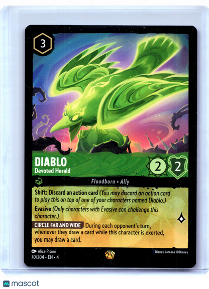2024 Lorcana—Diablo - Devoted Herald #70/204 Ursula's Return—Legendary Nonfoil