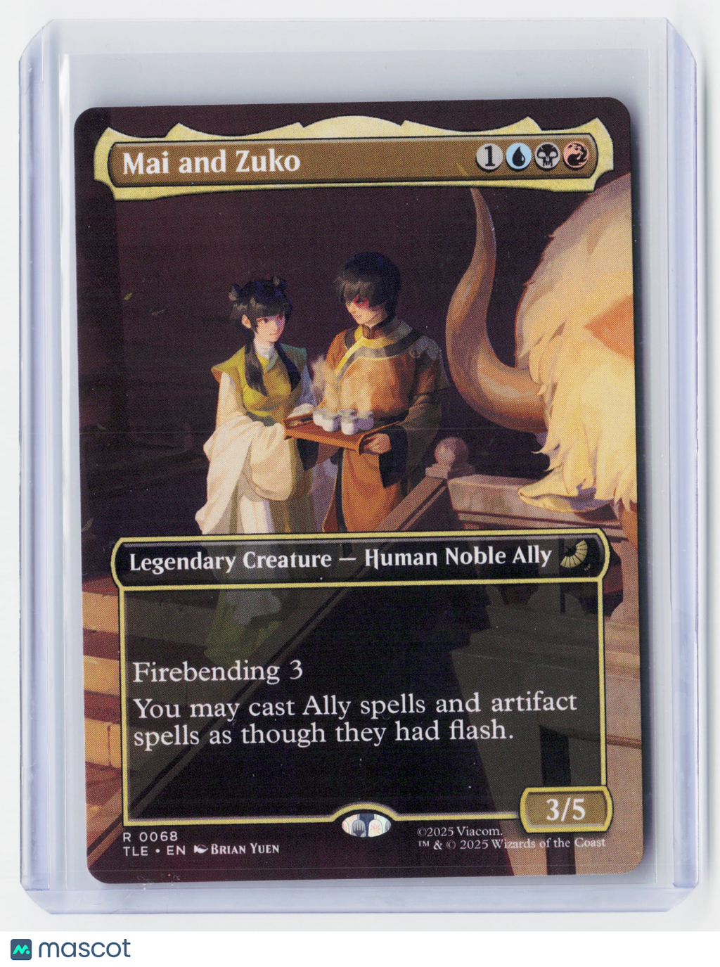 2025 Magic: The Gathering—Mai and Zuko (Borderless) #0068 (TLE)—Rare Nonfoil