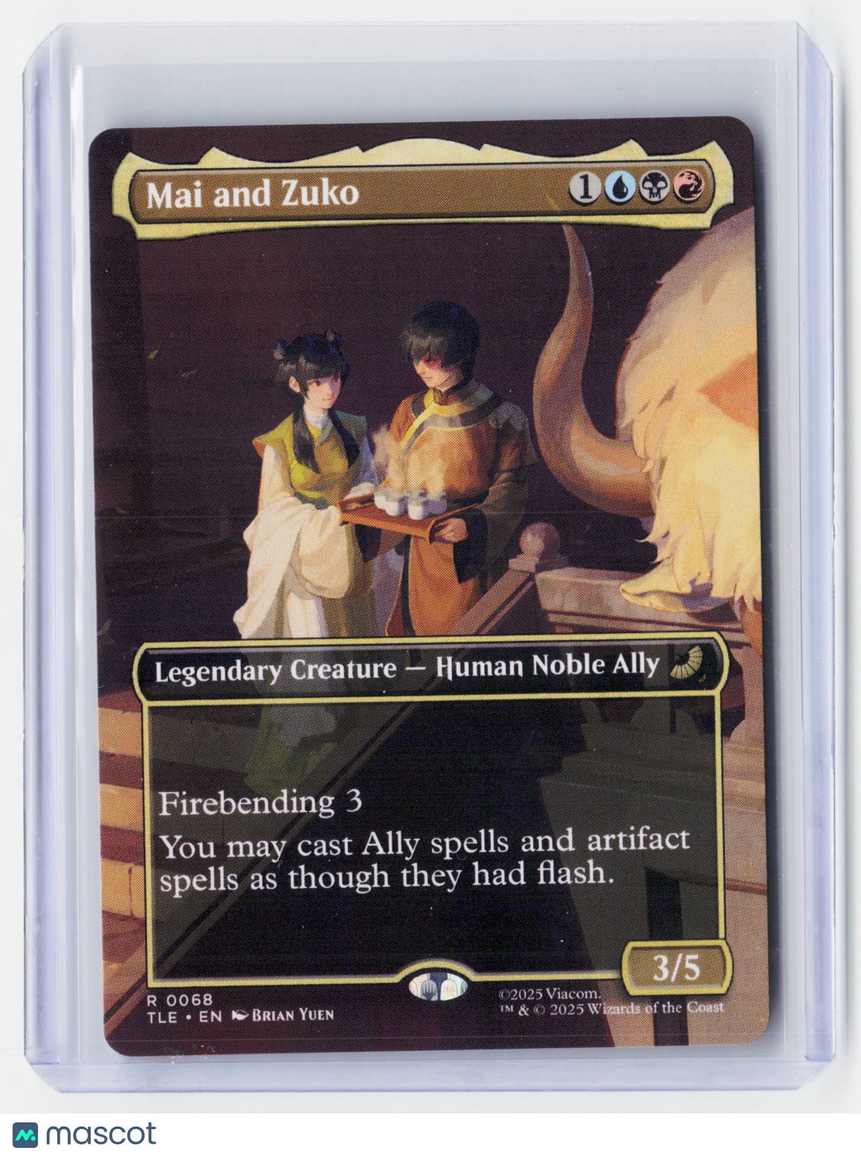 2025 Magic: The Gathering—Mai and Zuko (Borderless) #0068 (TLE)—Rare Nonfoil