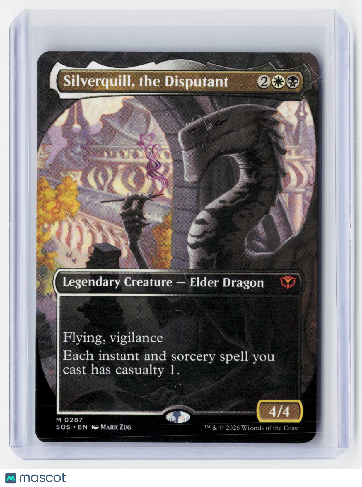 2026 Magic: TG—Silverquill, the Disputant (Borderless) #287 (SOS)—Mythic Nonfoil