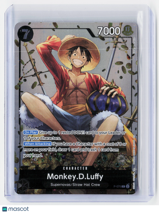 2026 One Piece Card Game—Monkey.D.Luffy #P-075 Tin Pack Set Vol. 2 — Holo