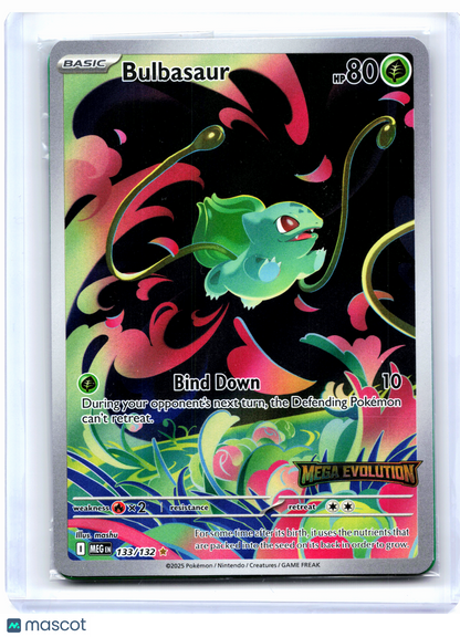 2025 Pokemon—Bulbasaur (Mega Evolution Stamped) #133/132 MCAP—IR [Sealed]