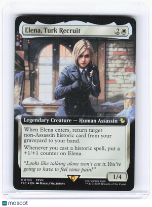 2025 Magic: The Gathering—Elena, Turk Recruit (Ext. Art) #131 (FIC)—Rare Foil