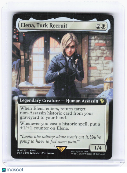 2025 Magic: The Gathering—Elena, Turk Recruit (Ext. Art) #131 (FIC)—Rare Foil