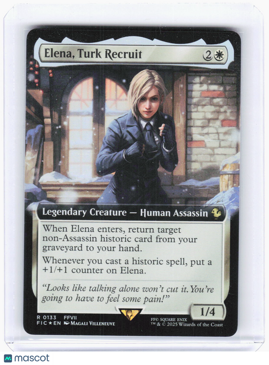 2025 Magic: The Gathering—Elena, Turk Recruit (Ext. Art) #131 (FIC)—Rare Foil