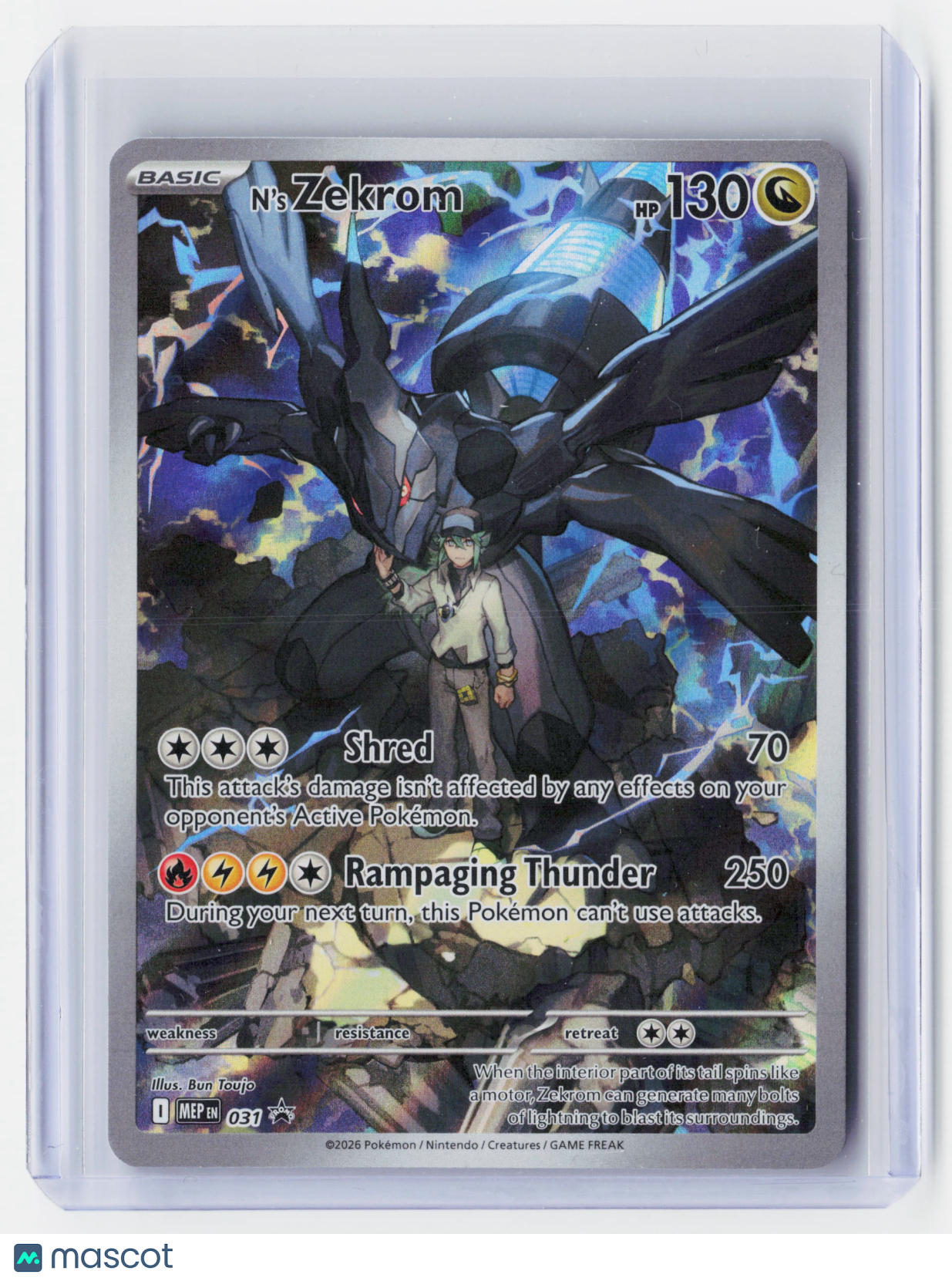 2026 Pokemon—N'S Zekrom #MEP EN 031–Ascended Heroes—Holo