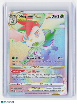 2022 Pokemon—Shaymin VSTAR (Secret) #173/172 Brilliant Stars—Secret Rare Holo