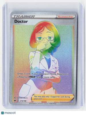 2021 Pokemon—Doctor #214/198-Chilling Reign—Secret Rare Rainbow