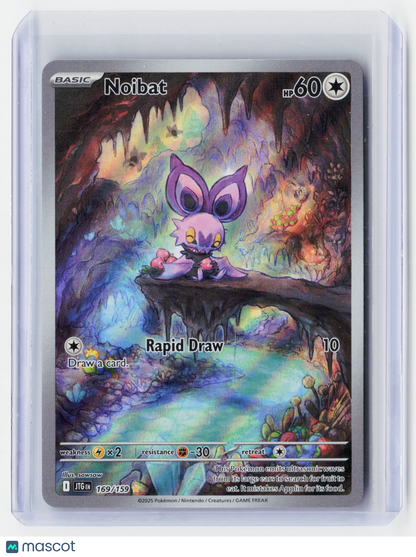 2025 Pokemon—Noibat #169/159-Journey Together—Secret Rare Holo