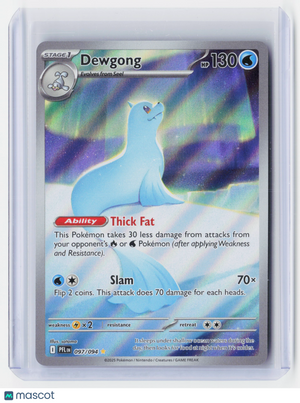 2025 Pokemon—Dewgong #097/094 Phantasmal Flames—Illustration Rare Holo