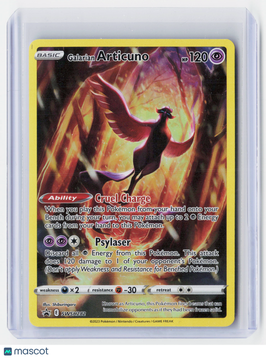 2023 Pokemon—Galarian Articuno #SWSH282-Crown Zenith—Black Star Promo Holo