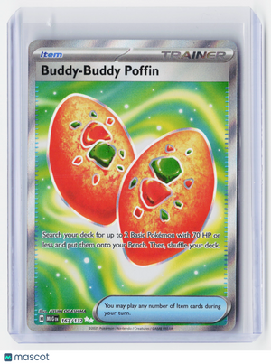 2025 Pokemon—Buddy-Buddy Poffin #167/132 Mega Evolution Base Set—Ultra Rare Holo