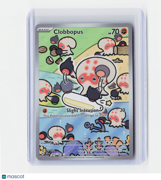 2024 Pokemon—Clobbopus #207/191-Surging Sparks—Secret Rare Holo