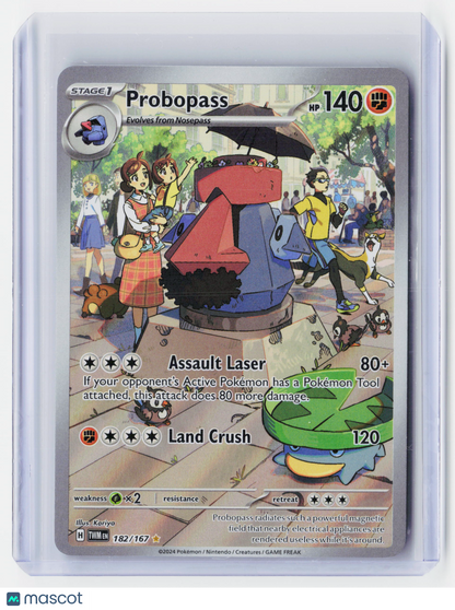 2024 Pokemon—Probopass #182/167-Twilight Masquerade—Secret Rare Holo