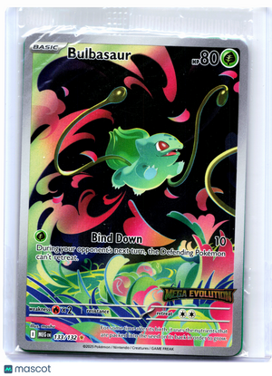 2025 Pokemon—Bulbasaur (Mega Evolution Stamped) #133/132 MCAP—IR [Sealed]