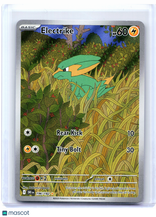 2025 Pokemon—Electrike #196/182 Destined Rivals—Illustration Rare Holo