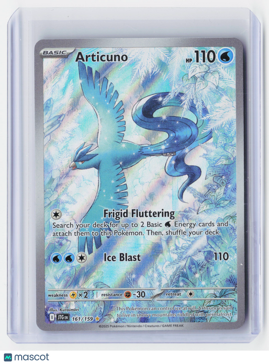 2025 Pokemon—Articuno #161/159 Journey Together—Secret Rare Holo