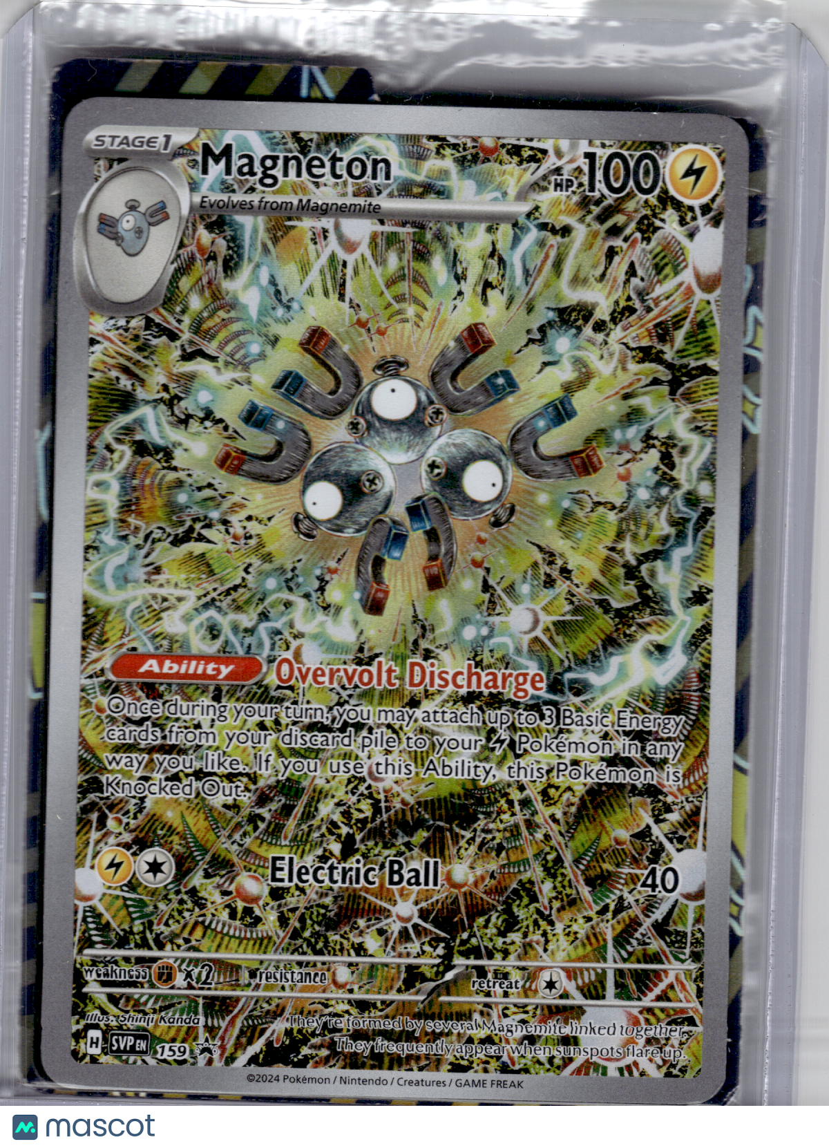 2024 Pokemon—Magneton #159 Scarlet & Violet —Black Star Promo Holo [Sealed]