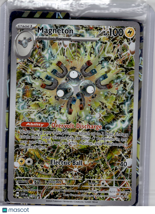 2024 Pokemon—Magneton #159 Scarlet & Violet —Black Star Promo Holo [Sealed]