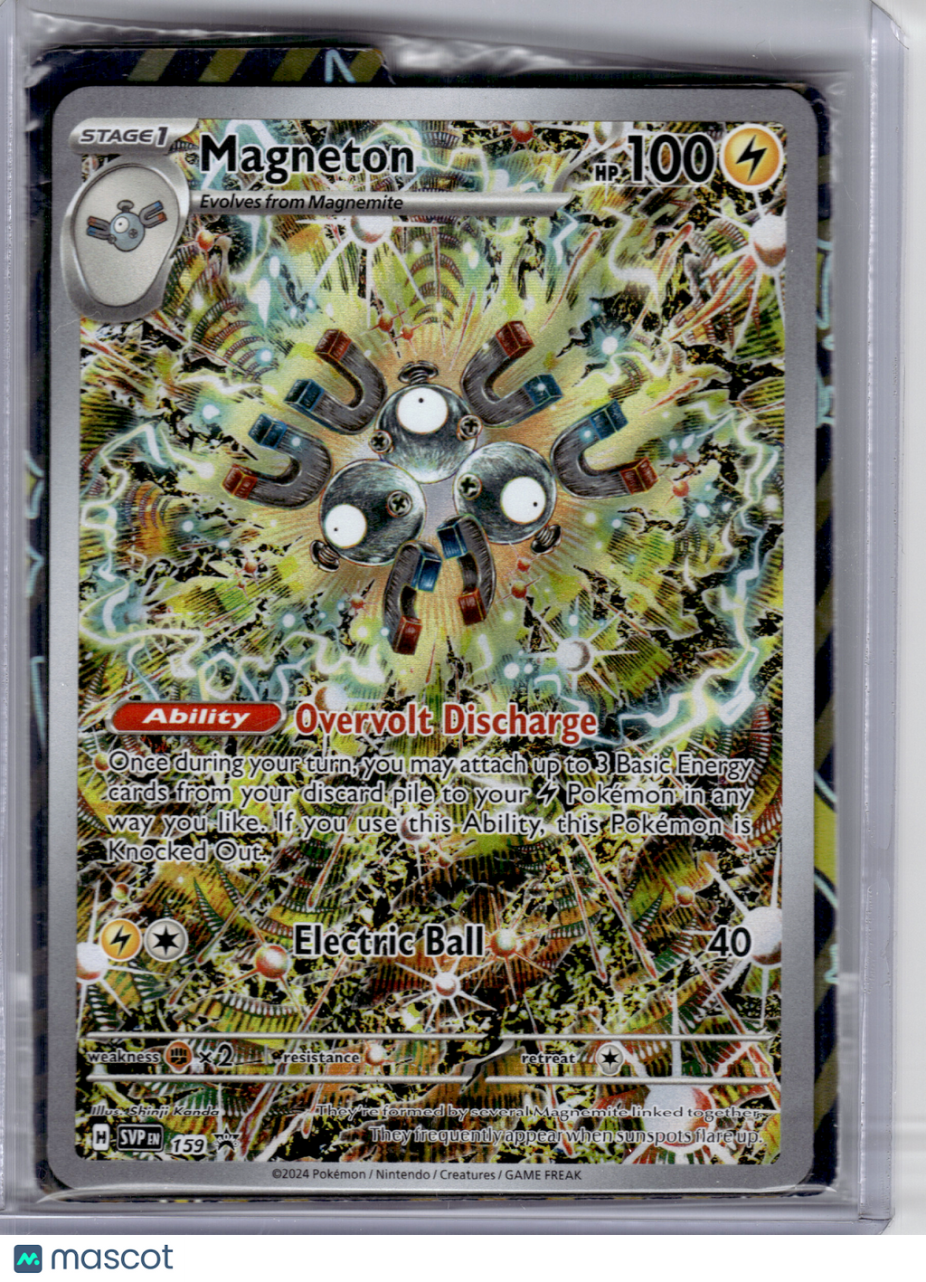 2024 Pokemon—Magneton #159 Scarlet & Violet—Black Star Promo Holo [Sealed]