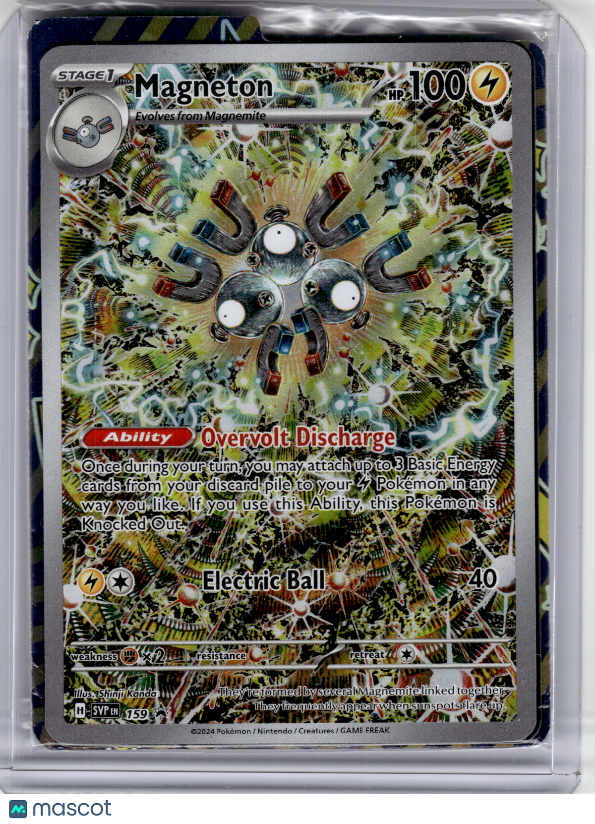 2024 Pokemon—Magneton #159 Scarlet & Violet—Black Star Promo Holo [Sealed]