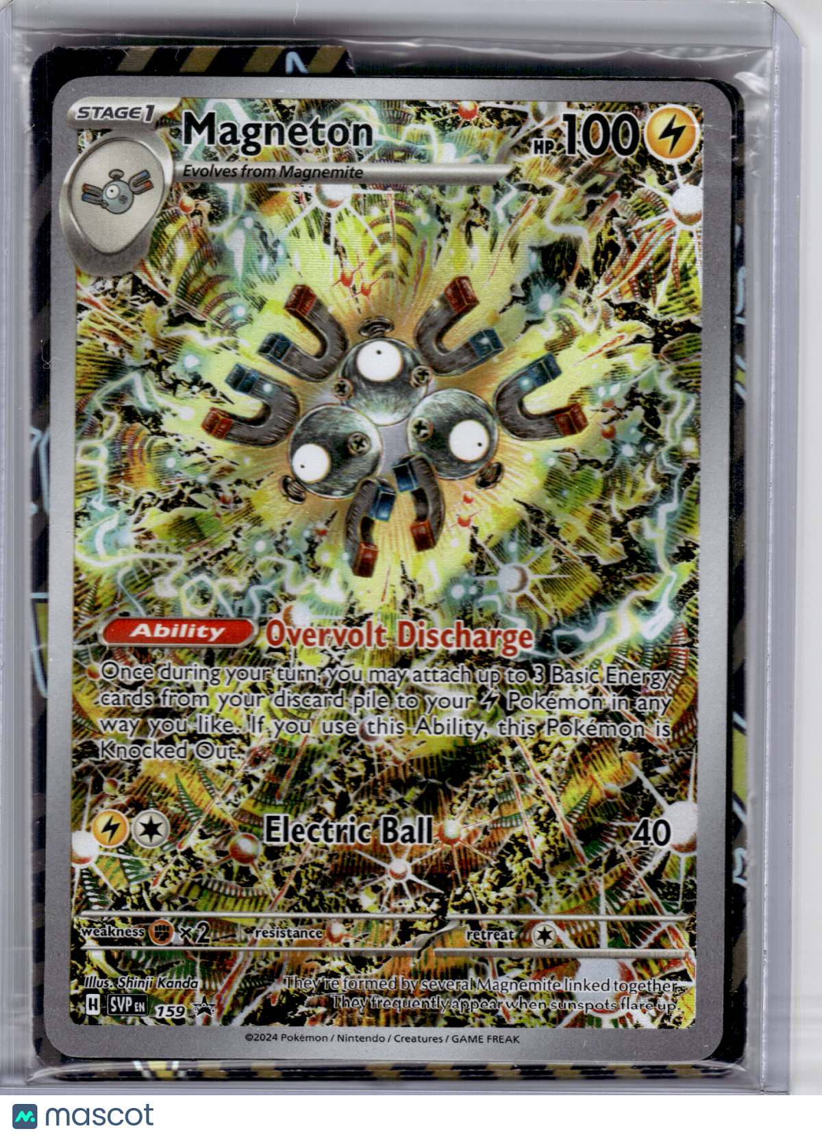 2024 Pokemon—Magneton #159 Scarlet & Violet—Black Star Promo Holo [Sealed]