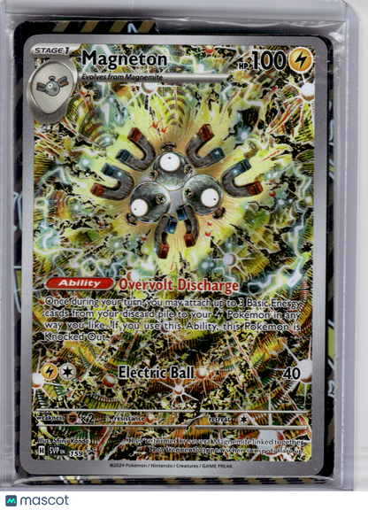 2024 Pokemon—Magneton #159 Scarlet & Violet—Black Star Promo Holo [Sealed]