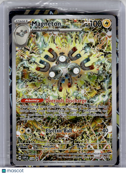 2024 Pokemon—Magneton #159 Scarlet & Violet—Black Star Promo Holo [Sealed]