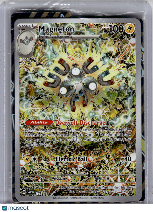 2024 Pokemon—Magneton #159 Scarlet & Violet—Black Star Promo Holo [Sealed]