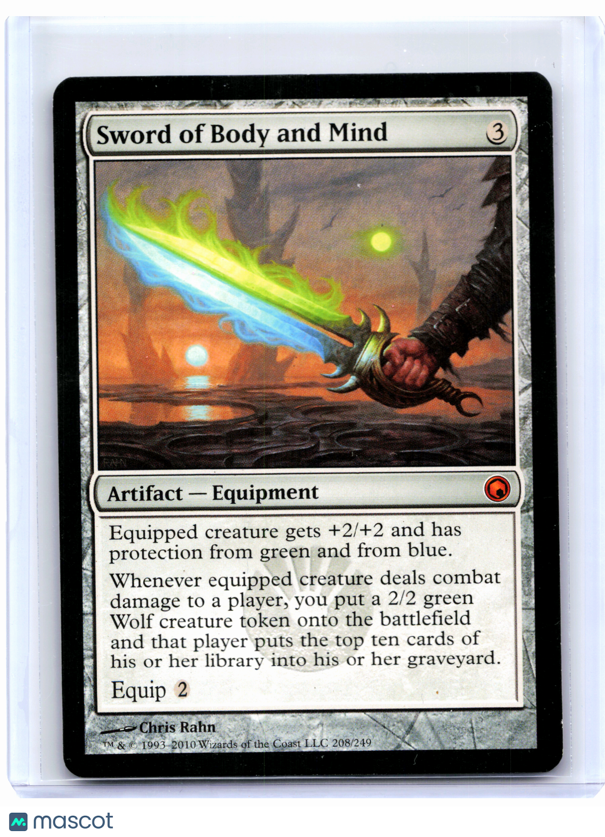 2010 Magic: TG—Sword of Body and Mind #208/249 Scars of Mirrodin—Mythic Nonfoil