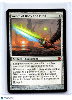 2010 Magic: TG—Sword of Body and Mind #208/249 Scars of Mirrodin—Mythic Nonfoil