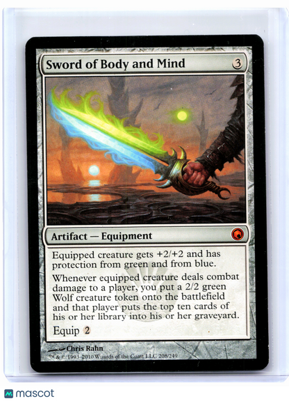 2010 Magic: TG—Sword of Body and Mind #208/249 Scars of Mirrodin—Mythic Nonfoil