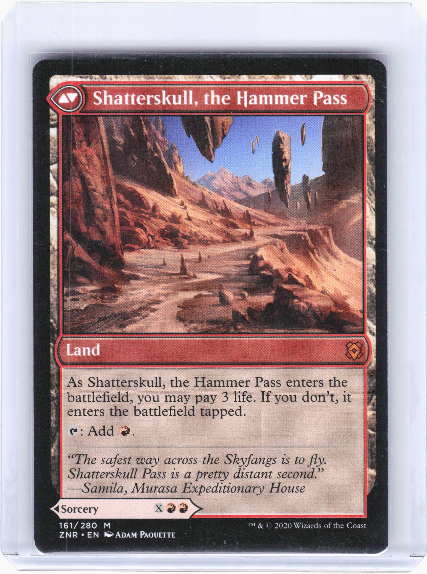 MTG—Shatterskull Smashing // Shatterskull, the Hammer Pass #161 Zendikar Rising