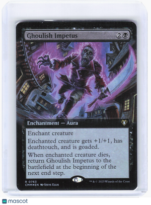 2023 Magic: TG—Ghoulish Impetus #0763 Commander Masters—Rare Foil Extended Art