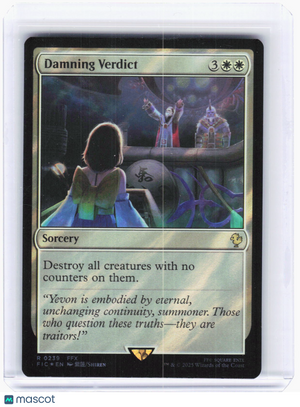 2023 Magic: The Gathering—Damning Verdict (Surge Foil) #239 (FIC)—Rare Foil