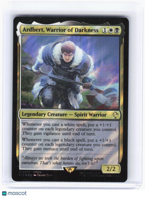 2023 Magic: The Gathering—Ardbert, Warrior of Darkness #77 (FIC)—Rare Foil