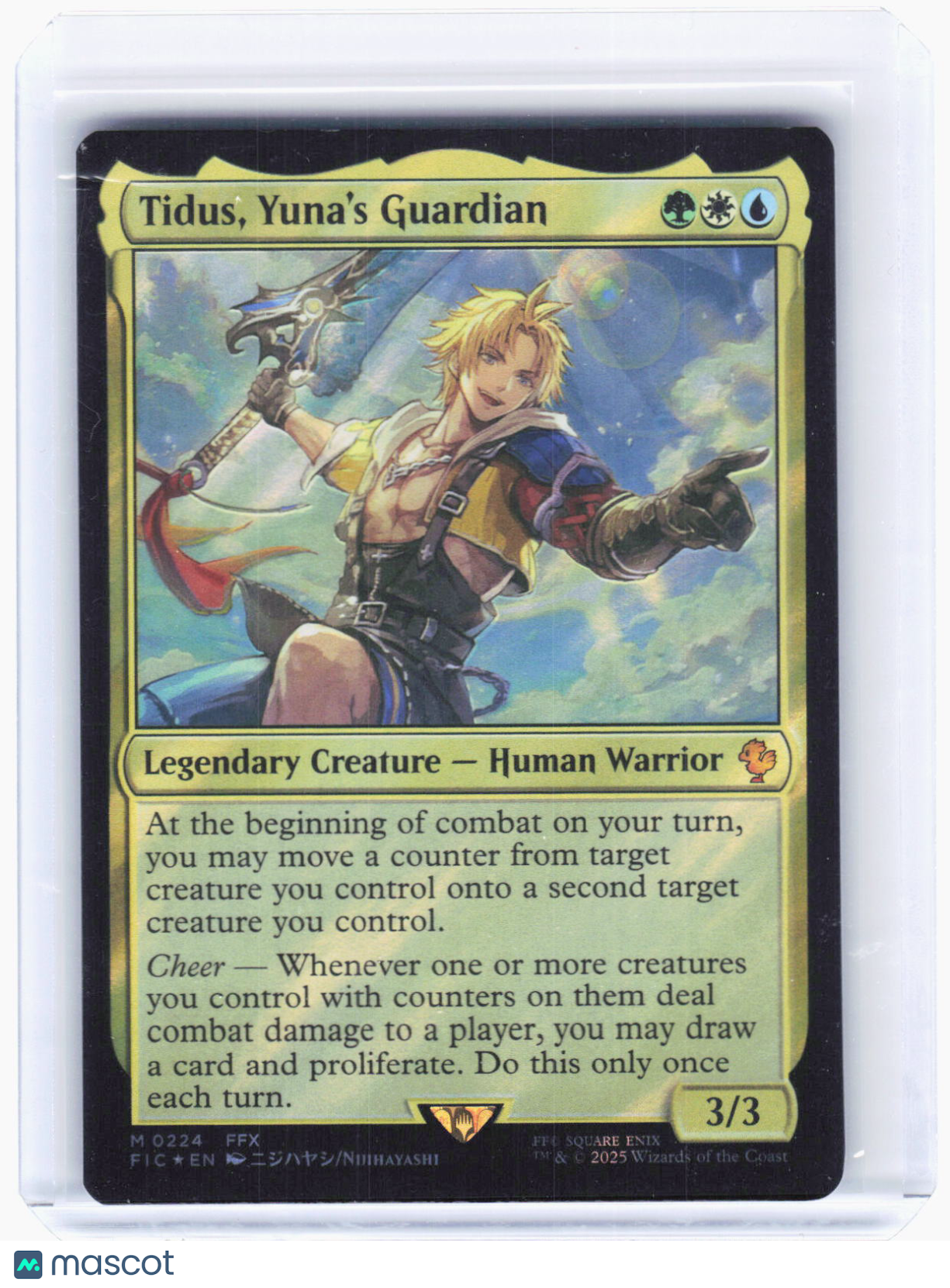 2025 Magic: The Gathering—Tidus, Yuna's Guardian #224 (FIC)—Mythic Foil